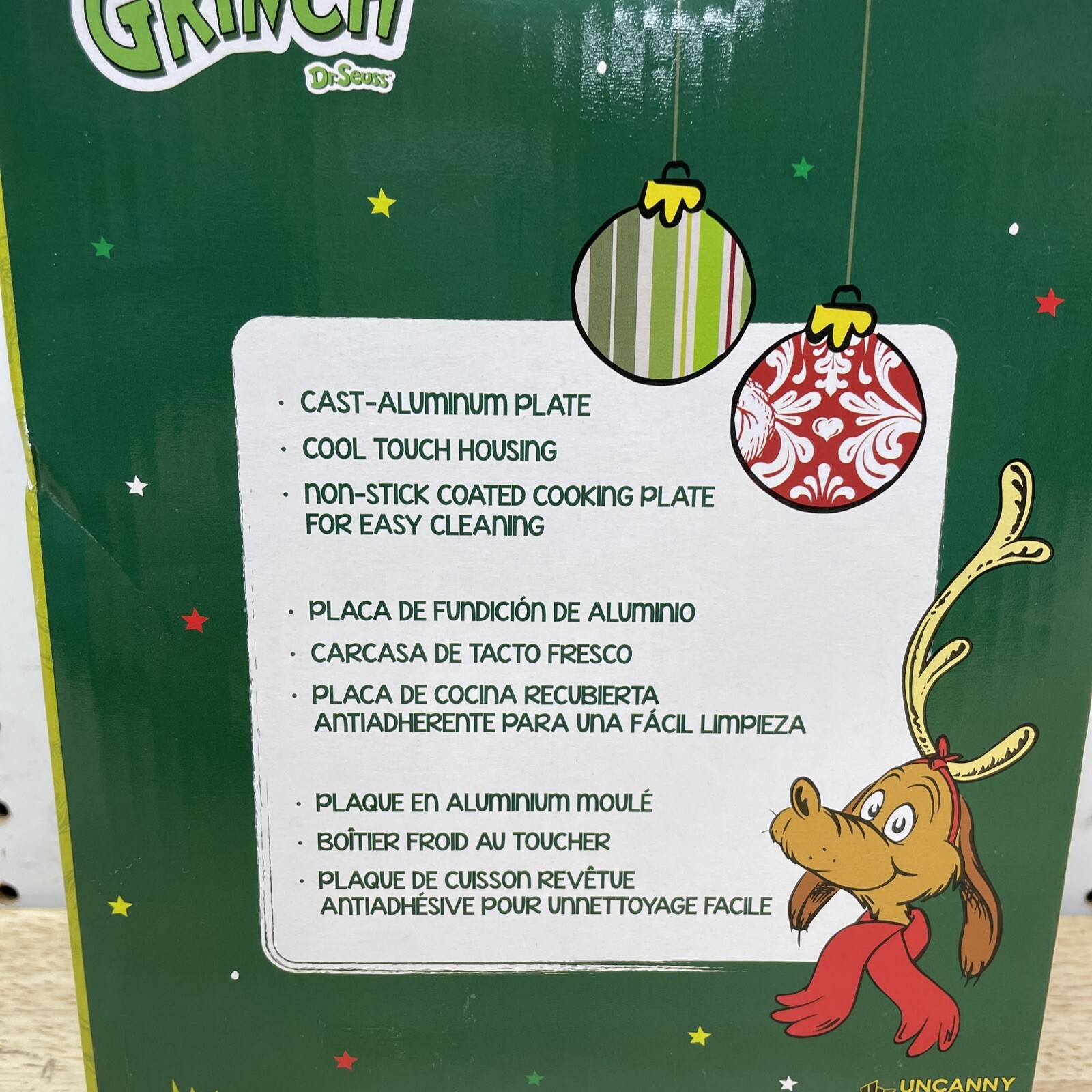 The Grinch Grilled Cheese Sandwich Maker G12 Uncanny Brands Christmas New