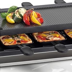TAMARIT Raclette Party Grill Portable Indoor Electric Korean BBQ Grill 2 in 1