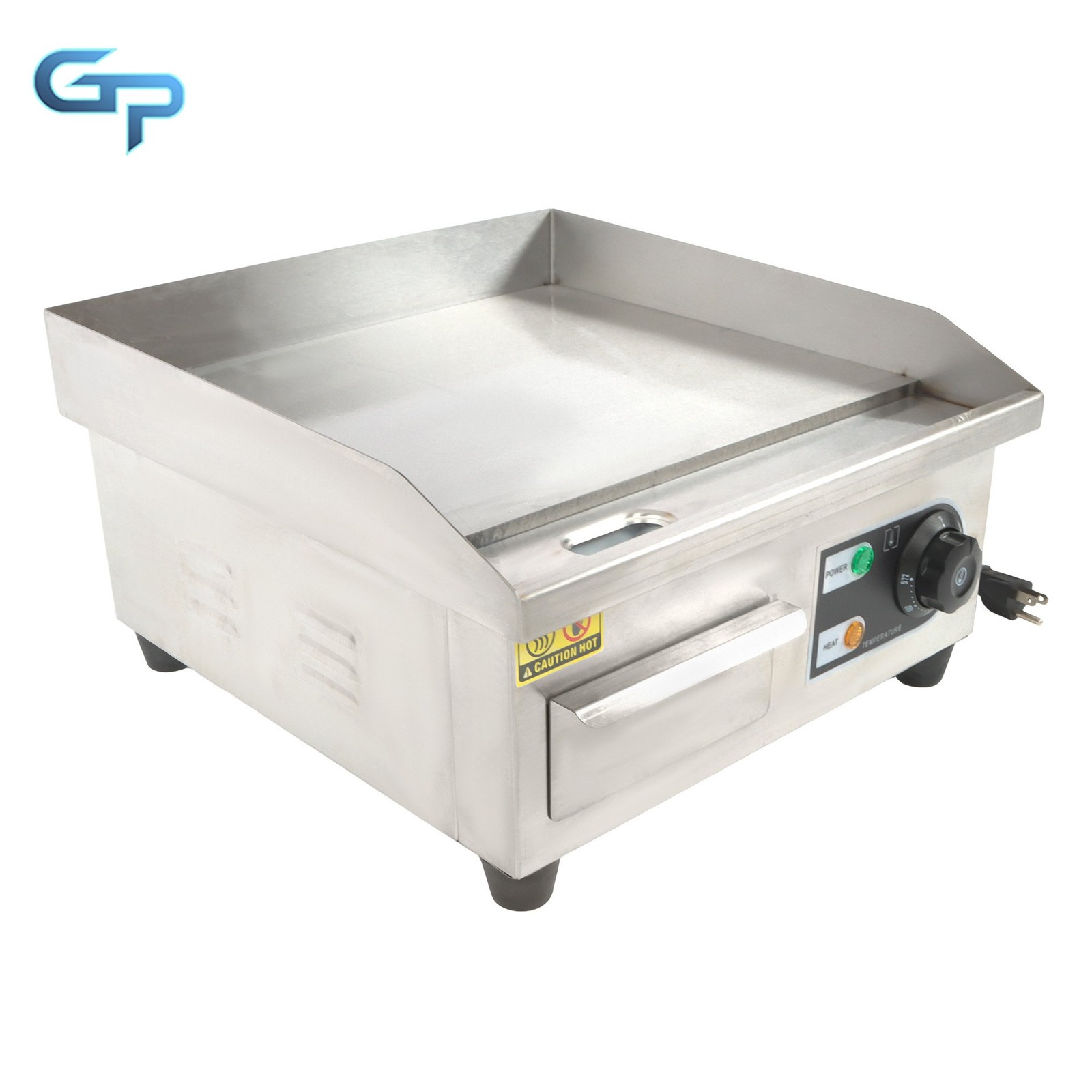 14″ Commercial Electric Griddle, 1500W Electric Flat Top Grill Restaurant Home