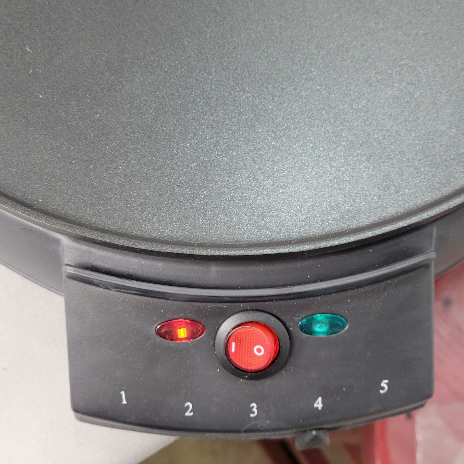 Cucina Pro Electric Griddle Crepe Maker 12″ Round Model 1448 Non-Stick Surface