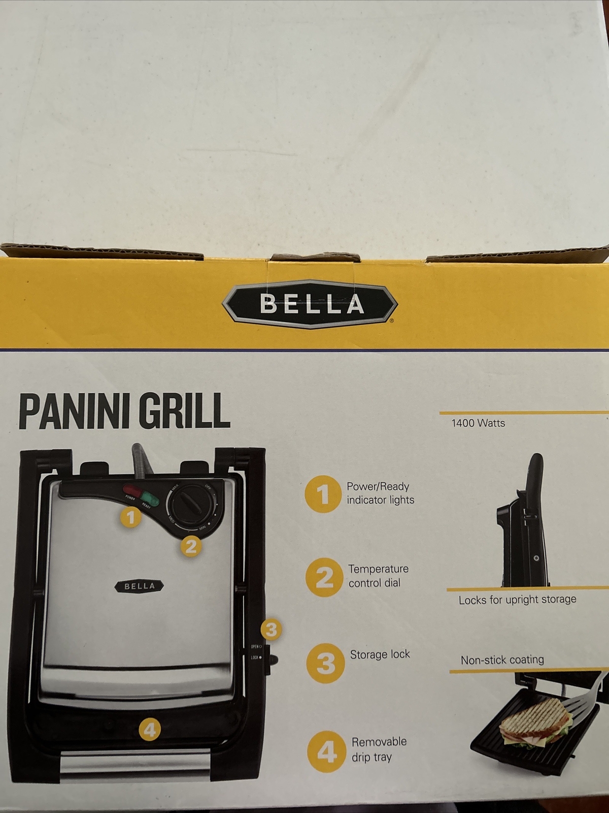 Bella Panini Grill – NEW in Box Bistro at Home