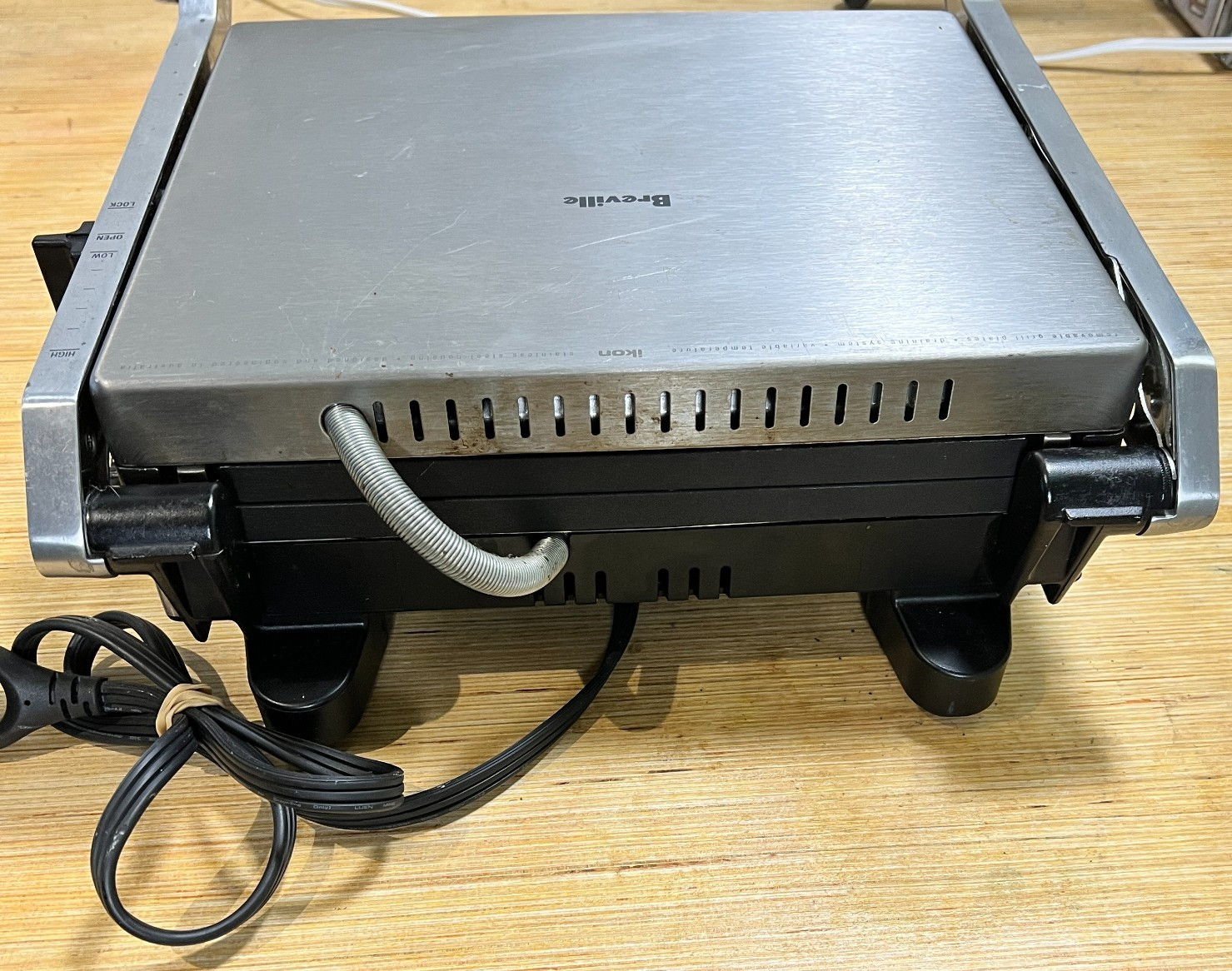 Breville Ikon Panini Press Grill BGR400XL Removable Plates 1800W + Extra Plate
