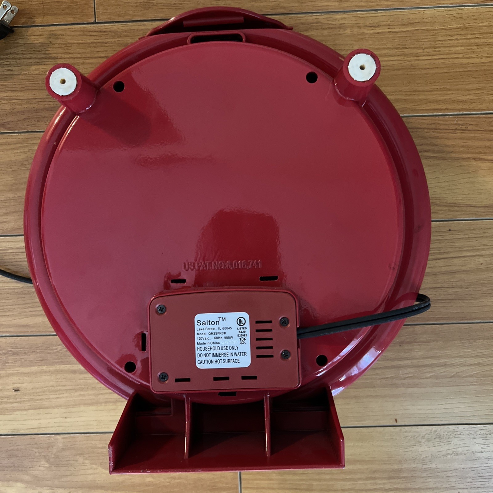 Santa Fe 12″ Quesadilla Maker QM2SFR Red Salton 2002 Tested Working