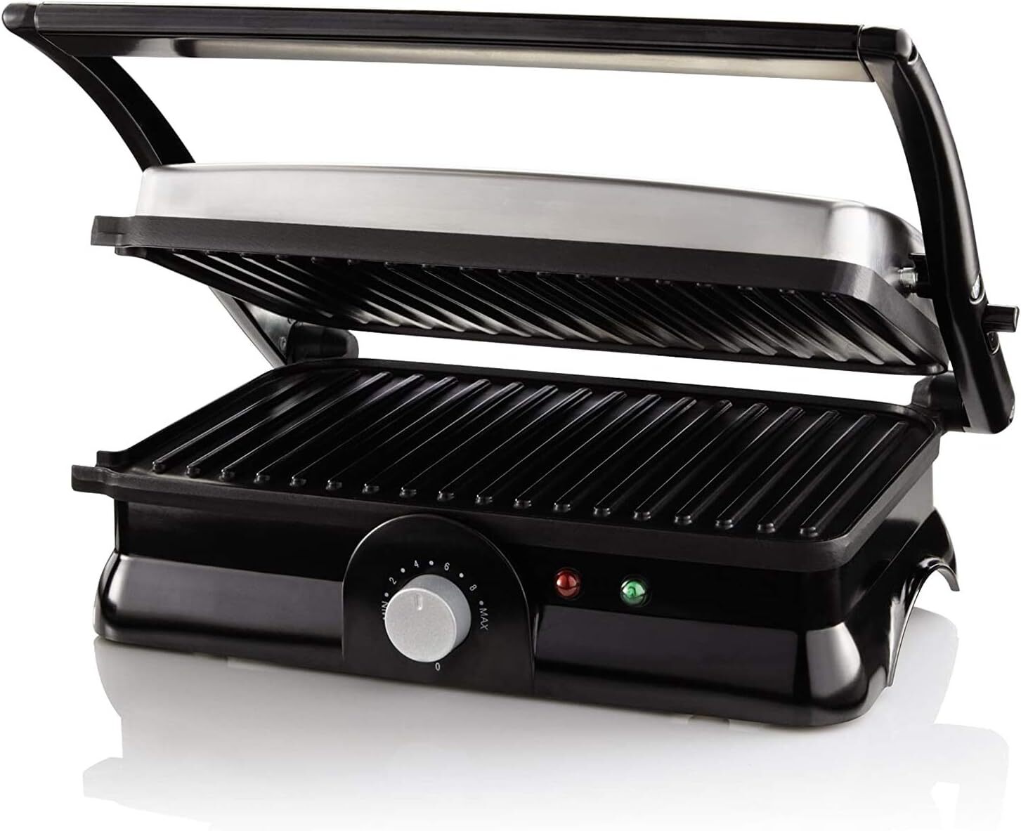 Brand New Sunbeam 2 in 1 Grilled Panini Maker Non-Stick Coated CKSBPM5020, Black