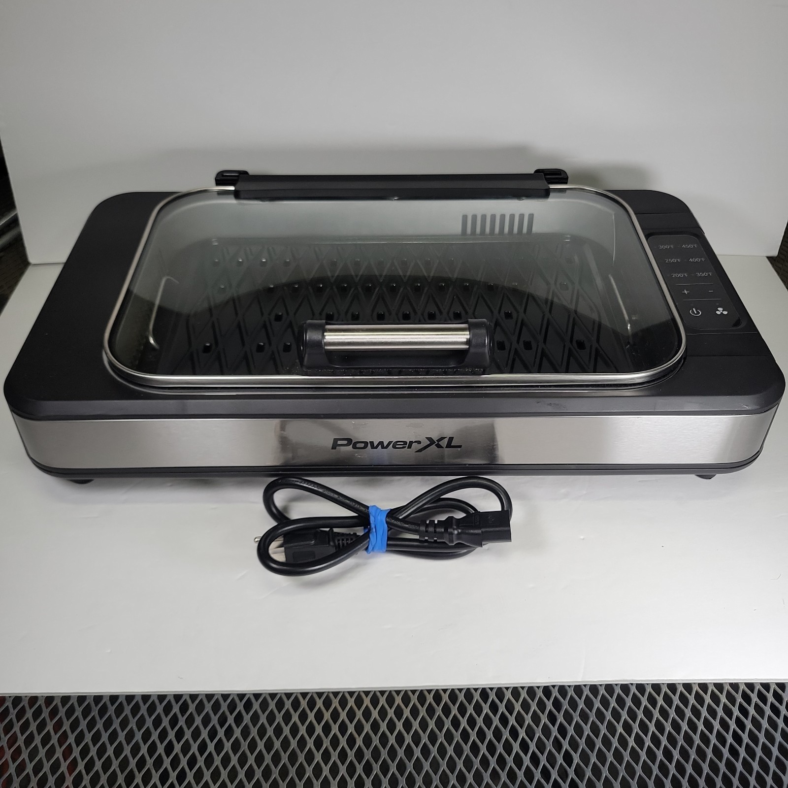 Power XL Smokeless Grill Elite Indoor Electric Grill with Tempered Glass Nice!