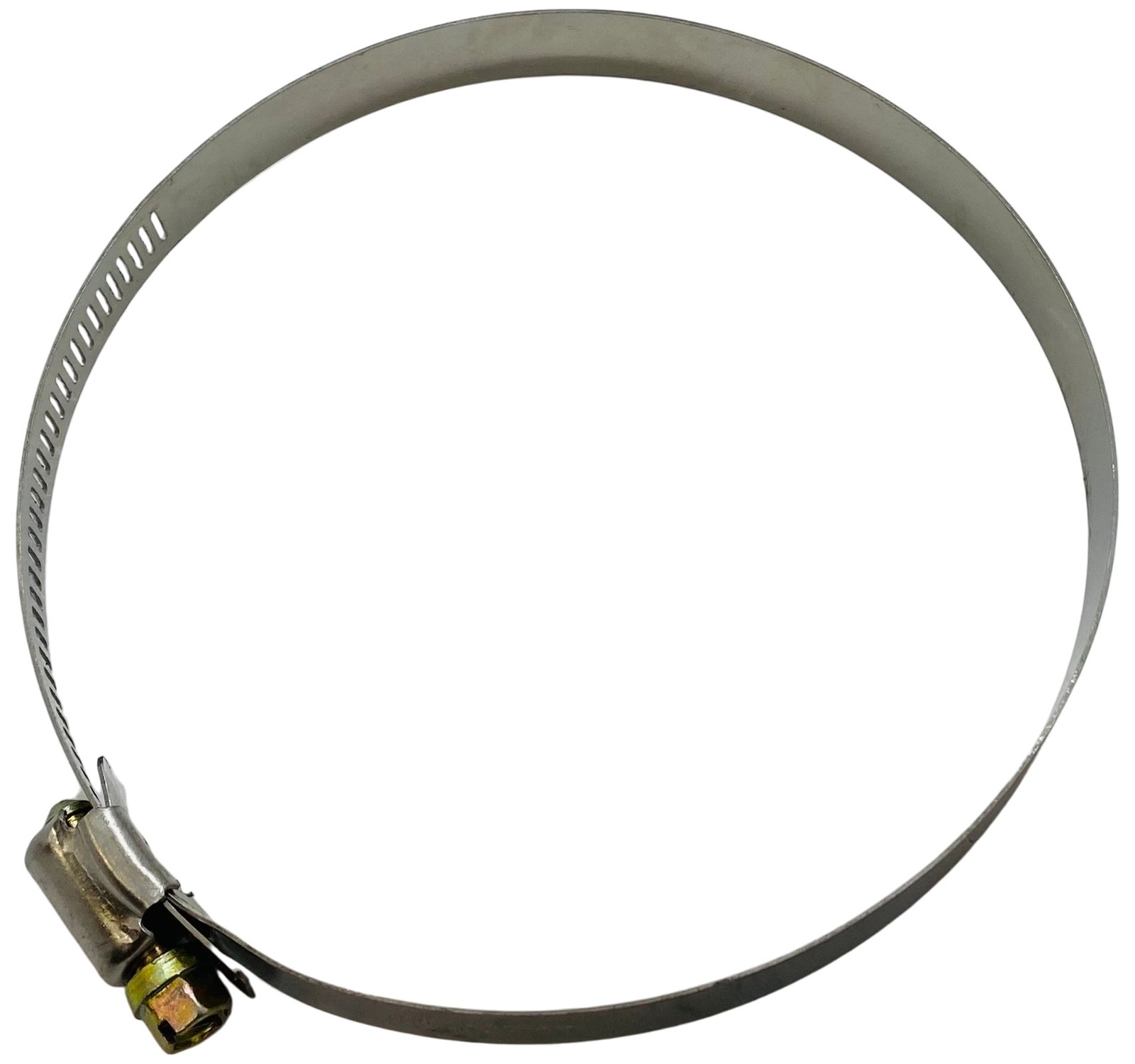 10-Pack S.S. Dryer Vent Hose Clamps 4″–5″ (CL4) SAE #06 1/4″ Screw 5/16″ Band