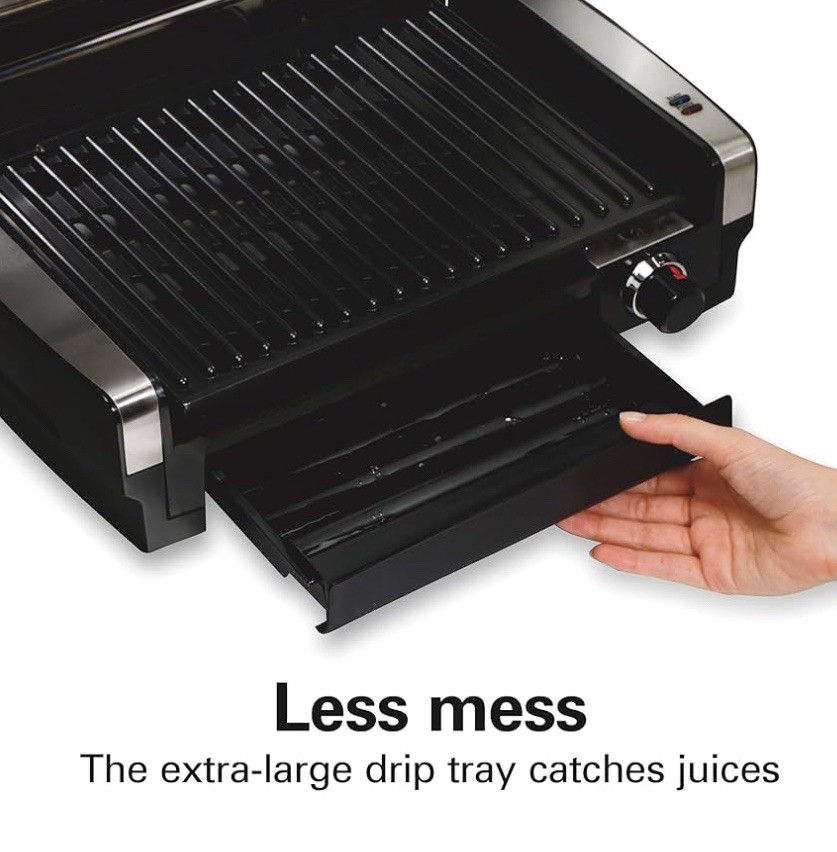 NEW IN BOX Hamilton Beach Electric Indoor Searing Grill Stainless Steel 25360