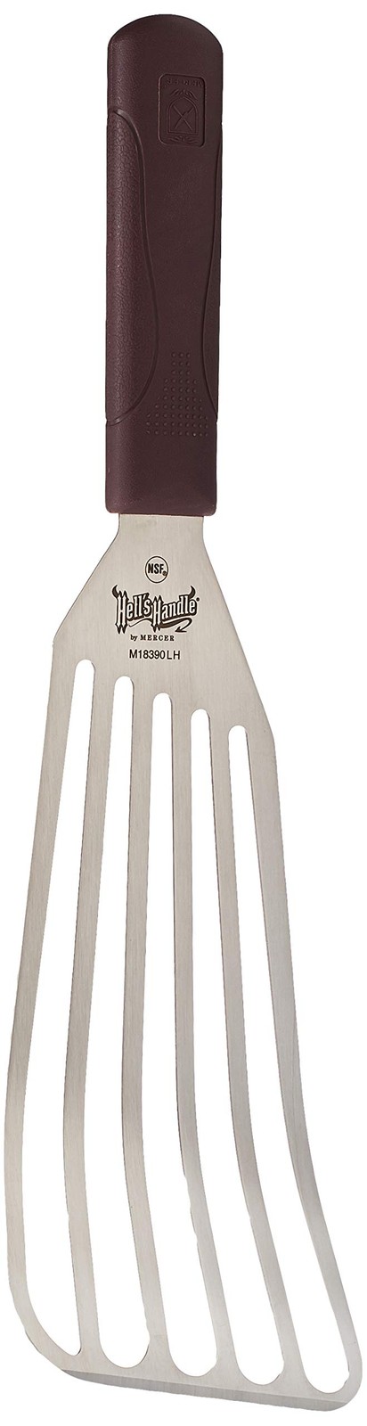 Mercer Culinary Hell’s Handle, Large Fish 9-Inch, Left Handed Turner