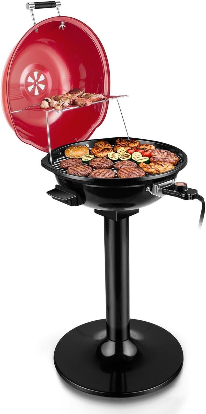 Electric Grill, Techwood Indoor/Outdoor Electric BBQ Grill, 1600W Portable Remov