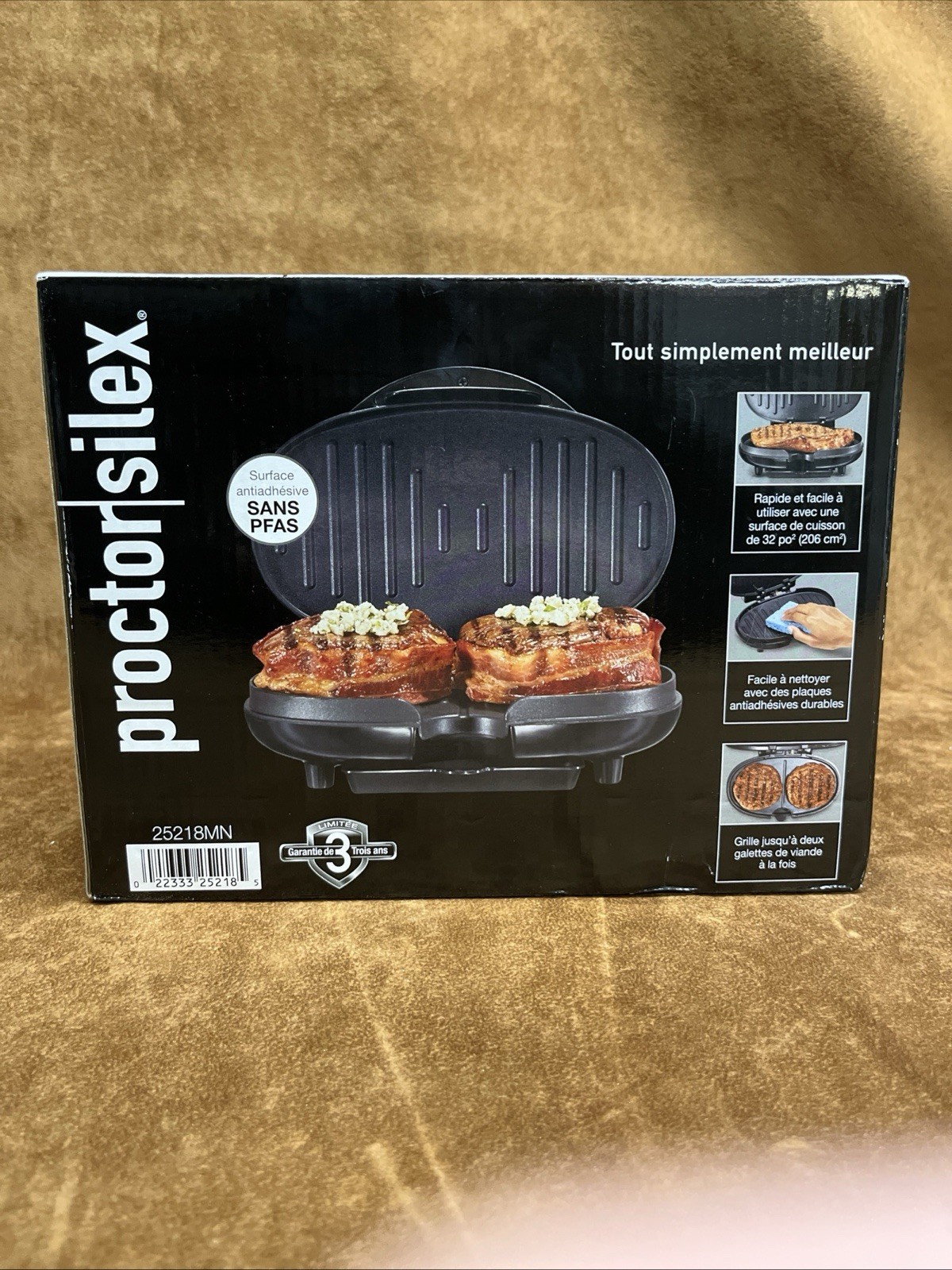 Proctor Silex Compact Grill, Brand New