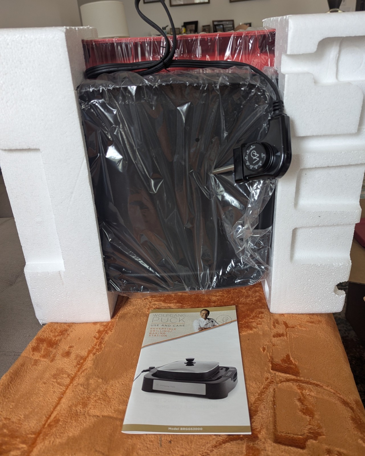 WolfGang Puck 5 in 1 Grill Bake Cook HSN Red New In Box