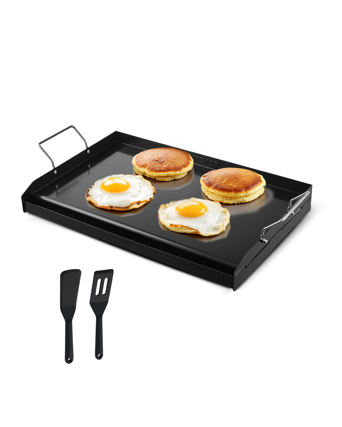 VEVOR 24×16 in Flat Top Griddle Carbon Steel Universal BBQ Grill Pan Cookware