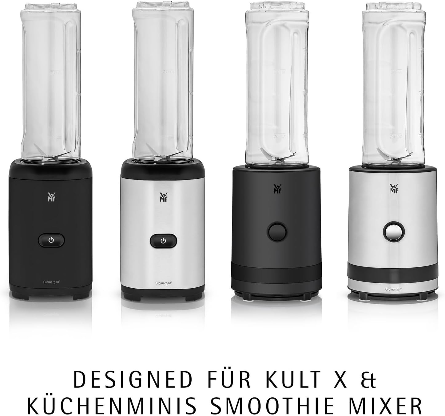 WMF Kult X Mix & Go/Küchenminis Trinkflasche 600 Ml, Smoothie Flasche, Mixbehält