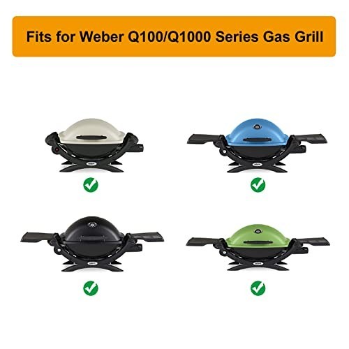 Cast Iron Cooking Griddle for Gas Grills – BBQ Accessories for Weber Q Series, 1