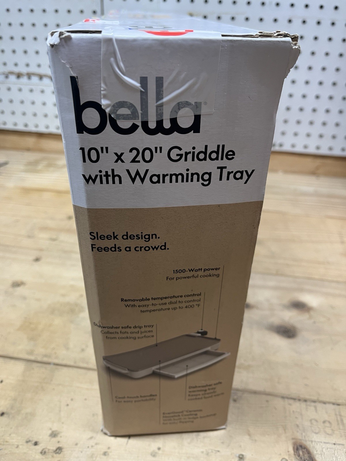 Bella Griddle with Warming Tray 10″ x 20″