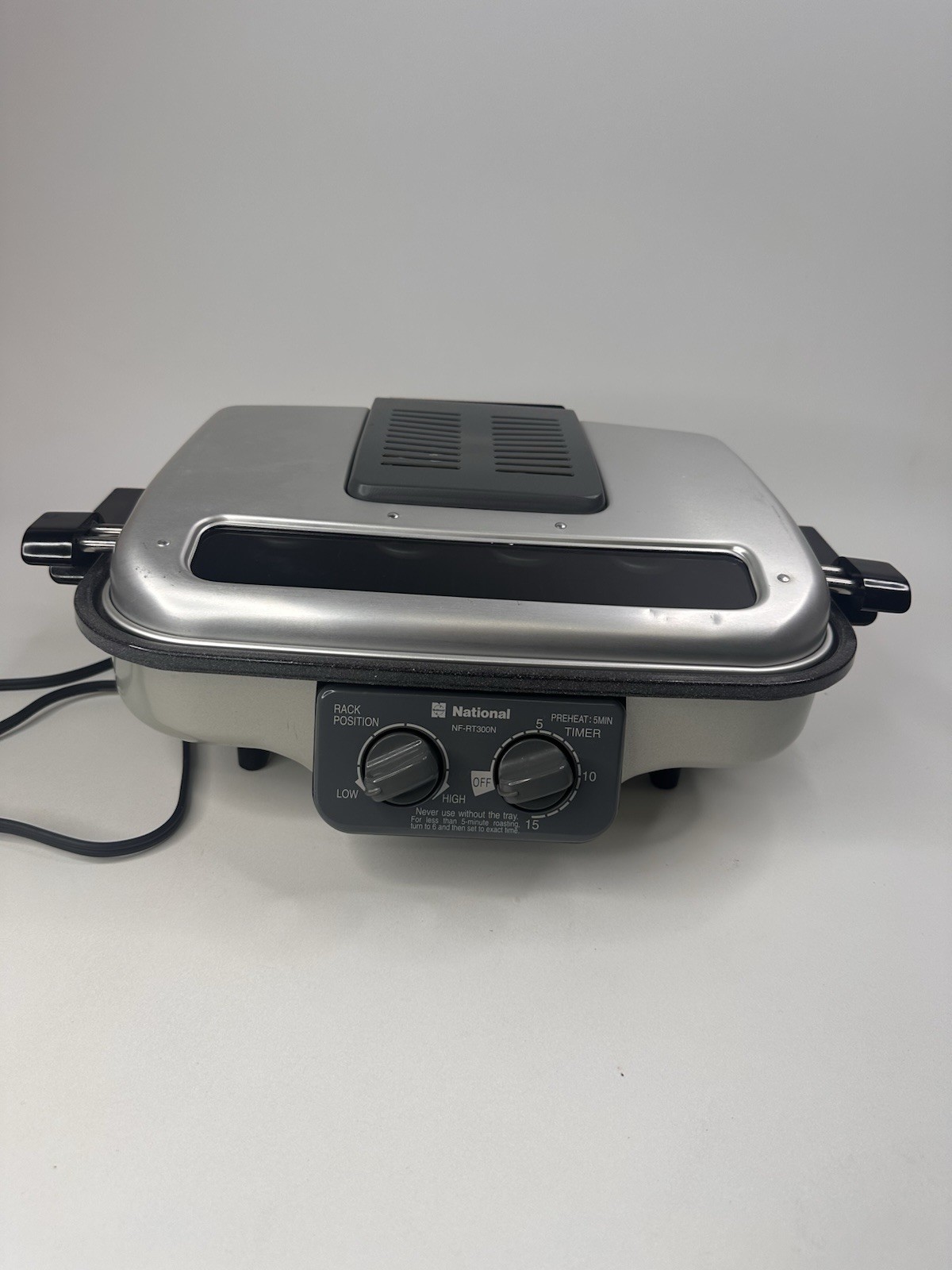 National NF-RT300 Smokeless Fish Roaster Grill Washable Japan 1991 Countertop