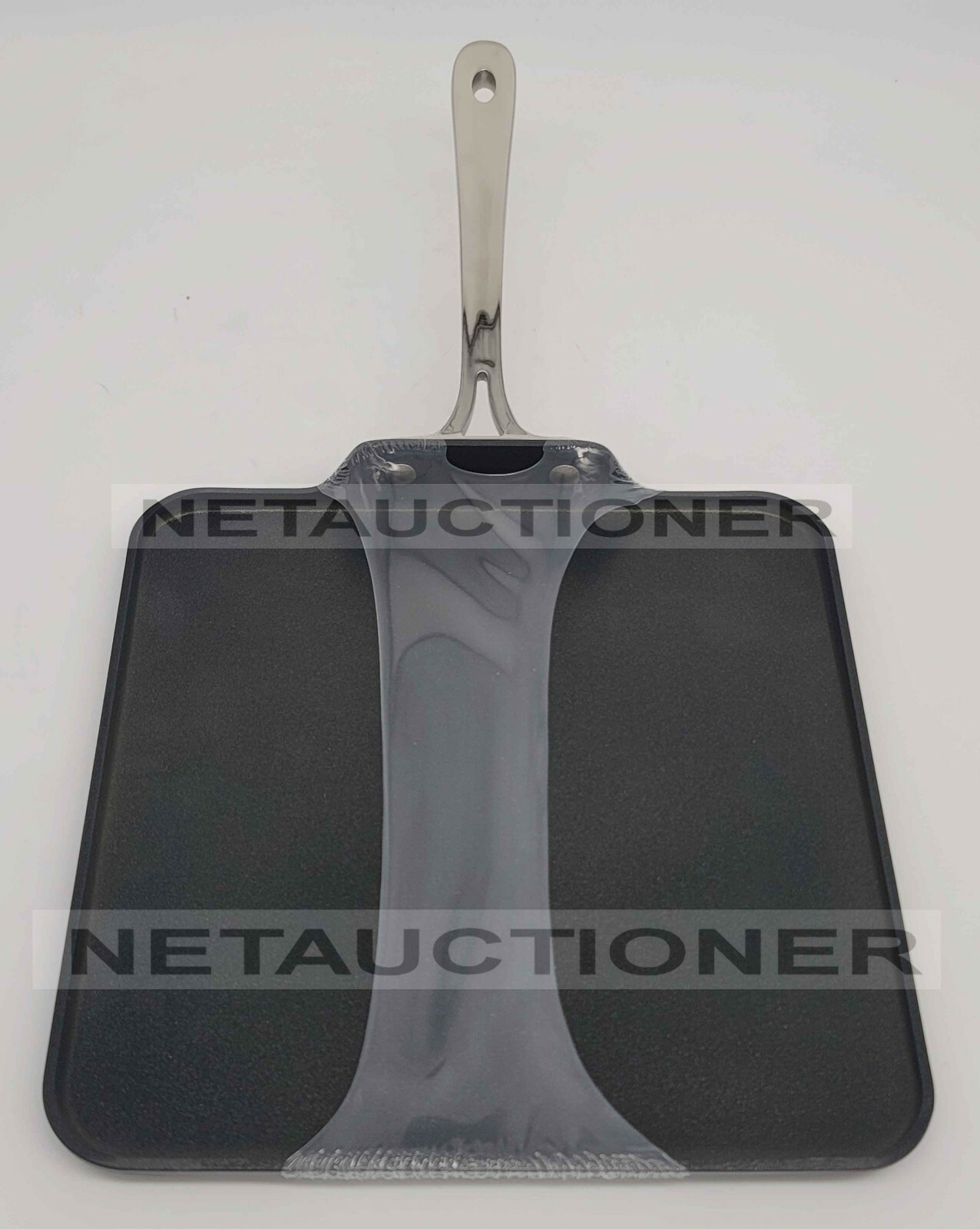 New ALL-CLAD 11″ Hard Anodized B1 Nonstick Square Griddle & Grill Set Bundle