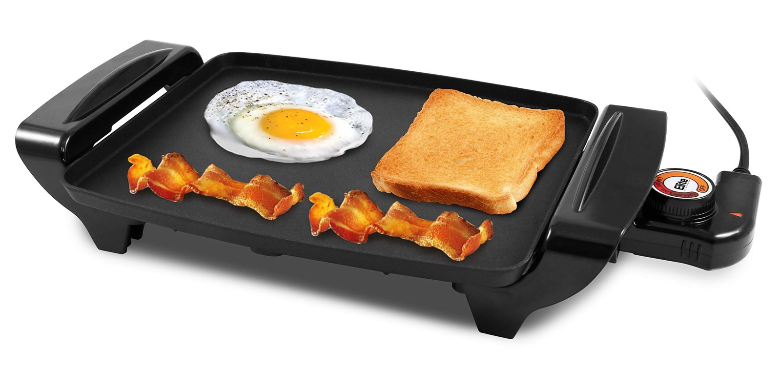 EGR-2722B Electric 10.5″ x 8.5″ Griddle, Cool-touch Handles Non-Stick Surface…