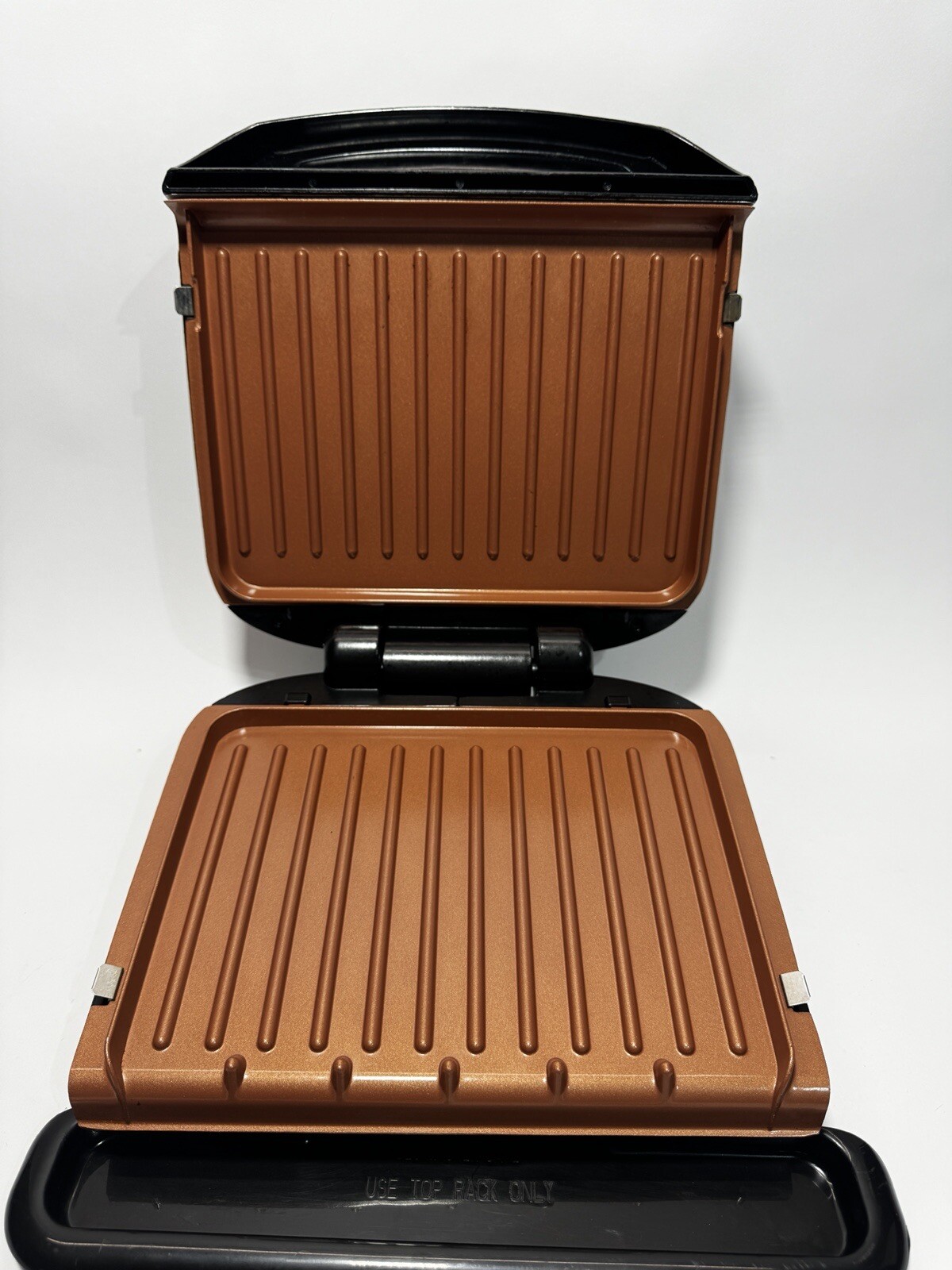 George Foreman 4-Serving Removable Plate Electric Grill Panini Press GRP-460BXC
