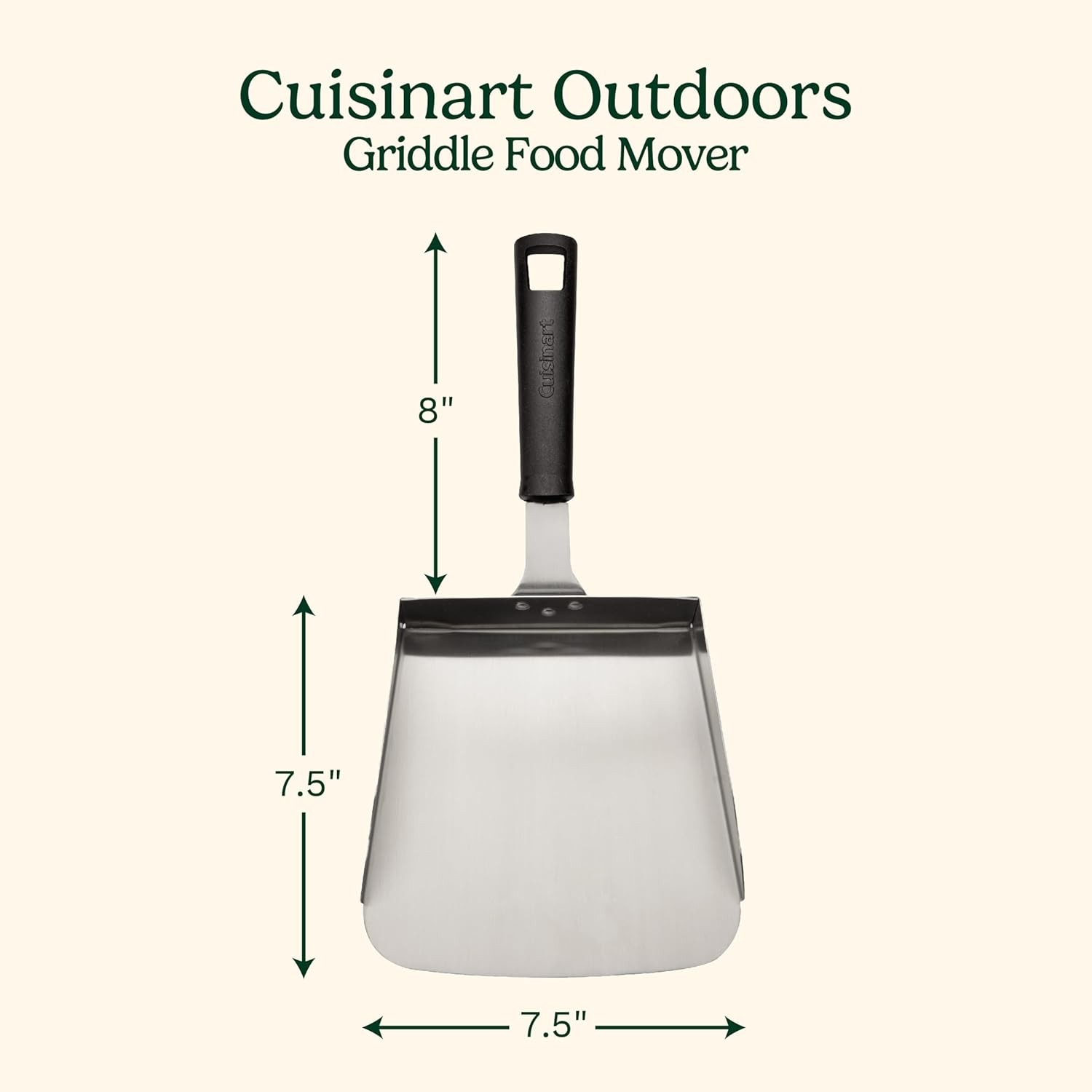 EXTRA LARGE GRIDDLE FOOD SCOOP SPATULA Stainless Steel Griddles Cooking Tool NEW
