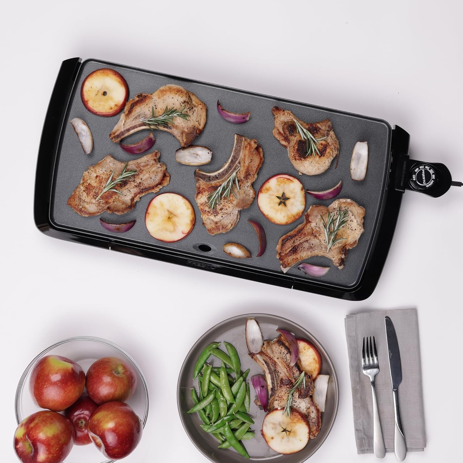 Presto 07030 Cool Touch Electric Griddle,Large 10 1/2- x 20-inch cooking surface
