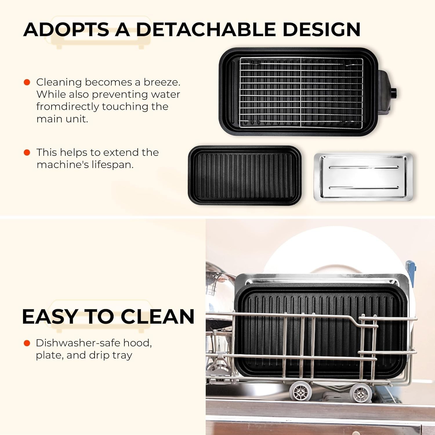 Electric Indoor Grill 2 in 1 – 1700 Watt – Non Stick – Black New