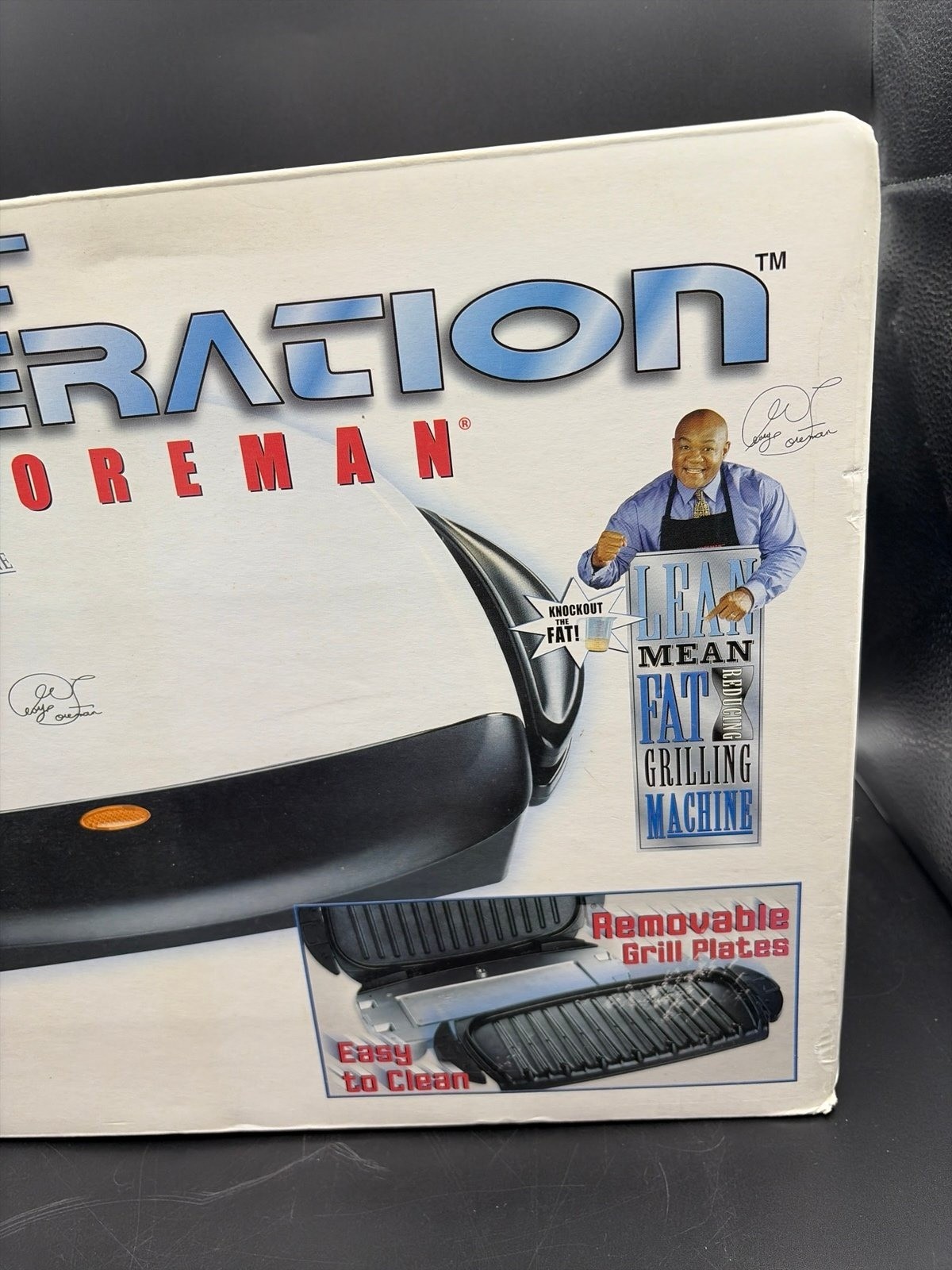 George Foreman Grill Silver Next Grilleration GRP4P Removable Plates Brand New