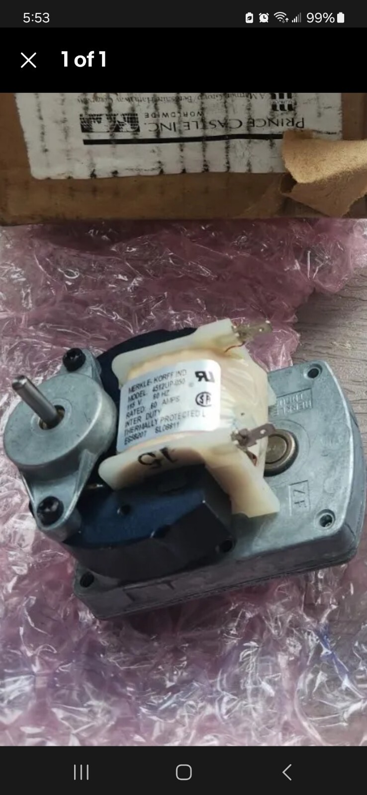 Prince Castle 87-029S Motor with Mounting Bracket, 120 Volt