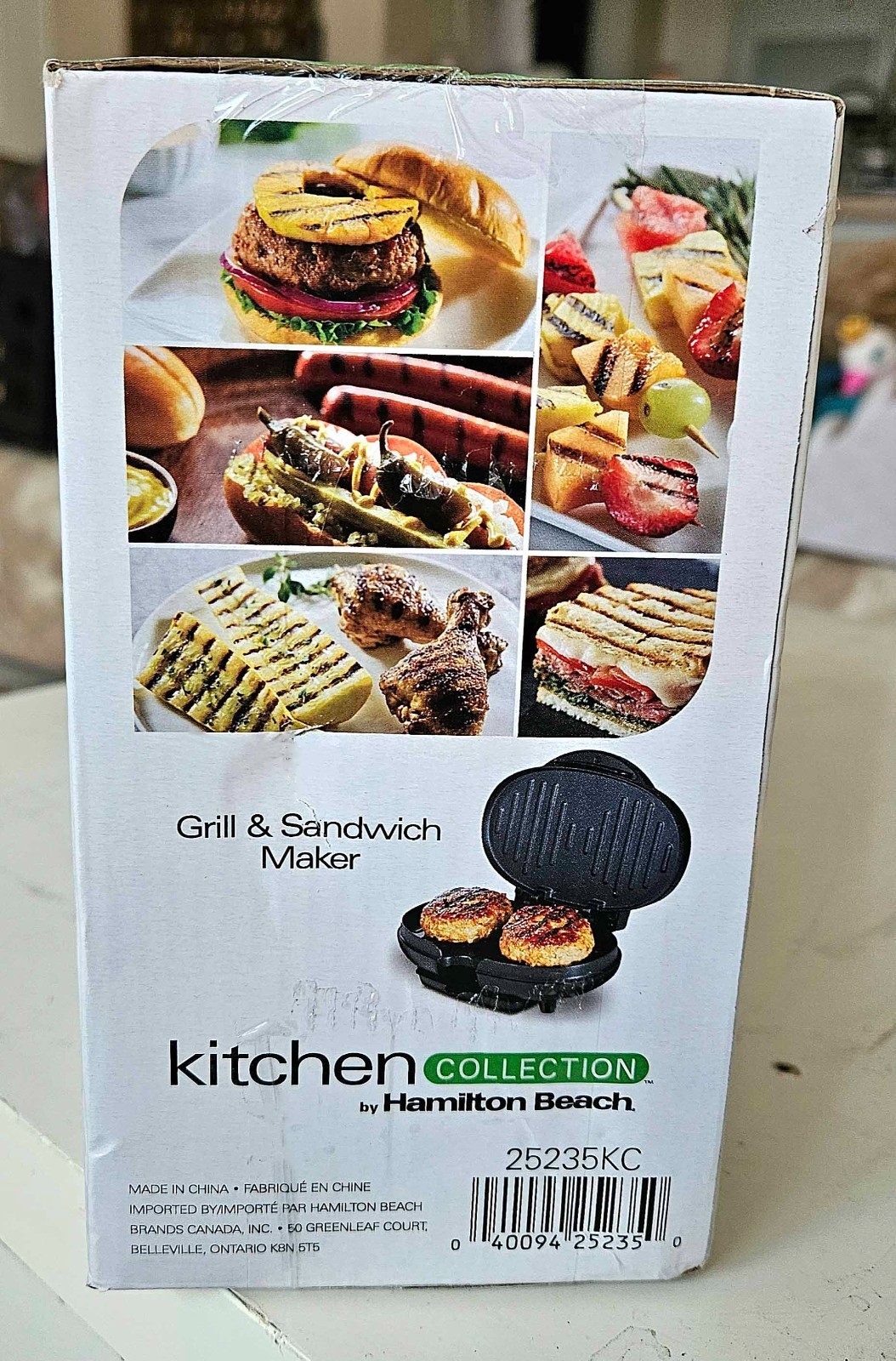 New KITCHEN COLLECTION By Hamilton Beach Grill & Sandwich Maker FACTORY SEALED