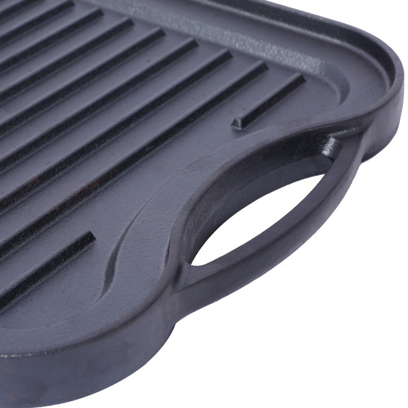 Cookware Pre-Seasoned Grill/Griddle Reversible Cast Iron 20×10″ Cooking Plate