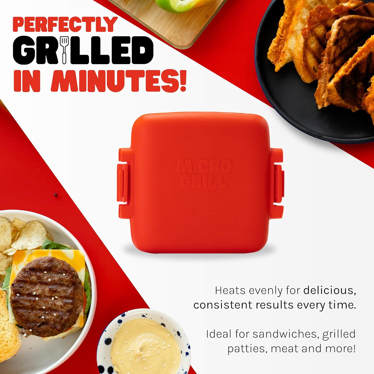 | Microwave Sandwich Maker – Grilled Cheese Sandwich Maker – Munchy – Toastie