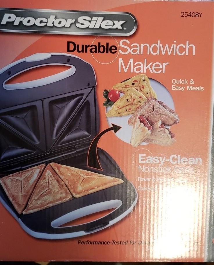 Sandwich Toaster Maker Grilled Nonstick Kitchen Compact Home Toast Making Fast