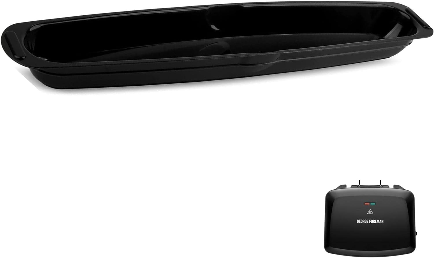 2 Pack Drip Tray Pan Replacement for George Foreman Grill Grease Catcher 14.5″