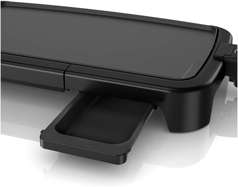 Plancha Eléctrica Con Temperatura Ajustable Y Bandeja De Goteo Extraíble NEW US.