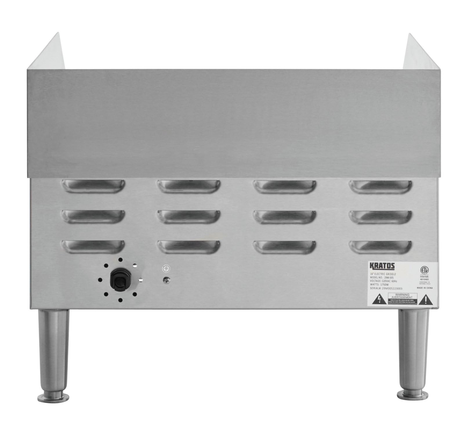 Kratos 29M-005-16″ Commercial Countertop Electric Griddle – 16″Wx15-1/2″D