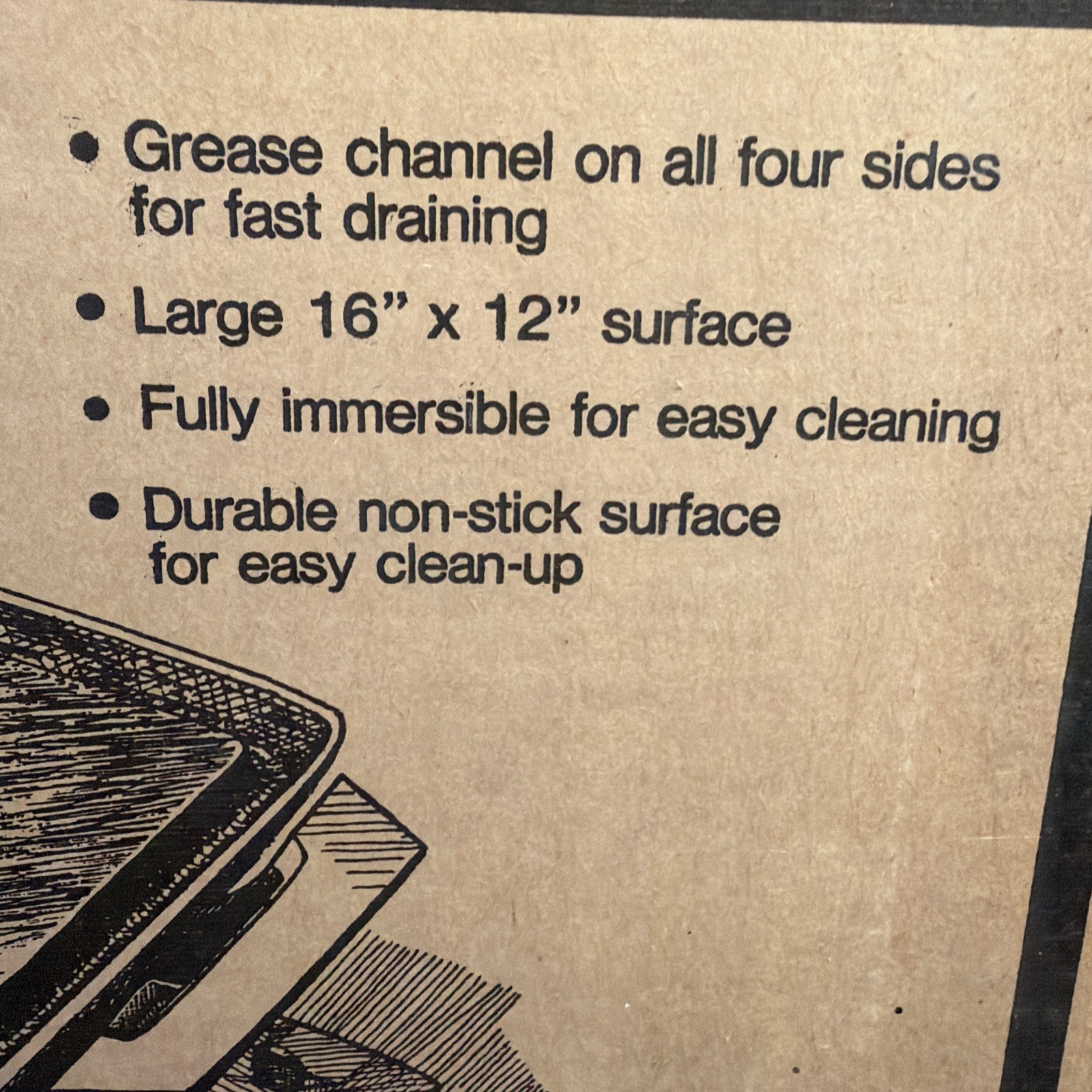 Toastmaster Electric Non-Stick Griddle Model 874 USA Made 16″x12″ New
