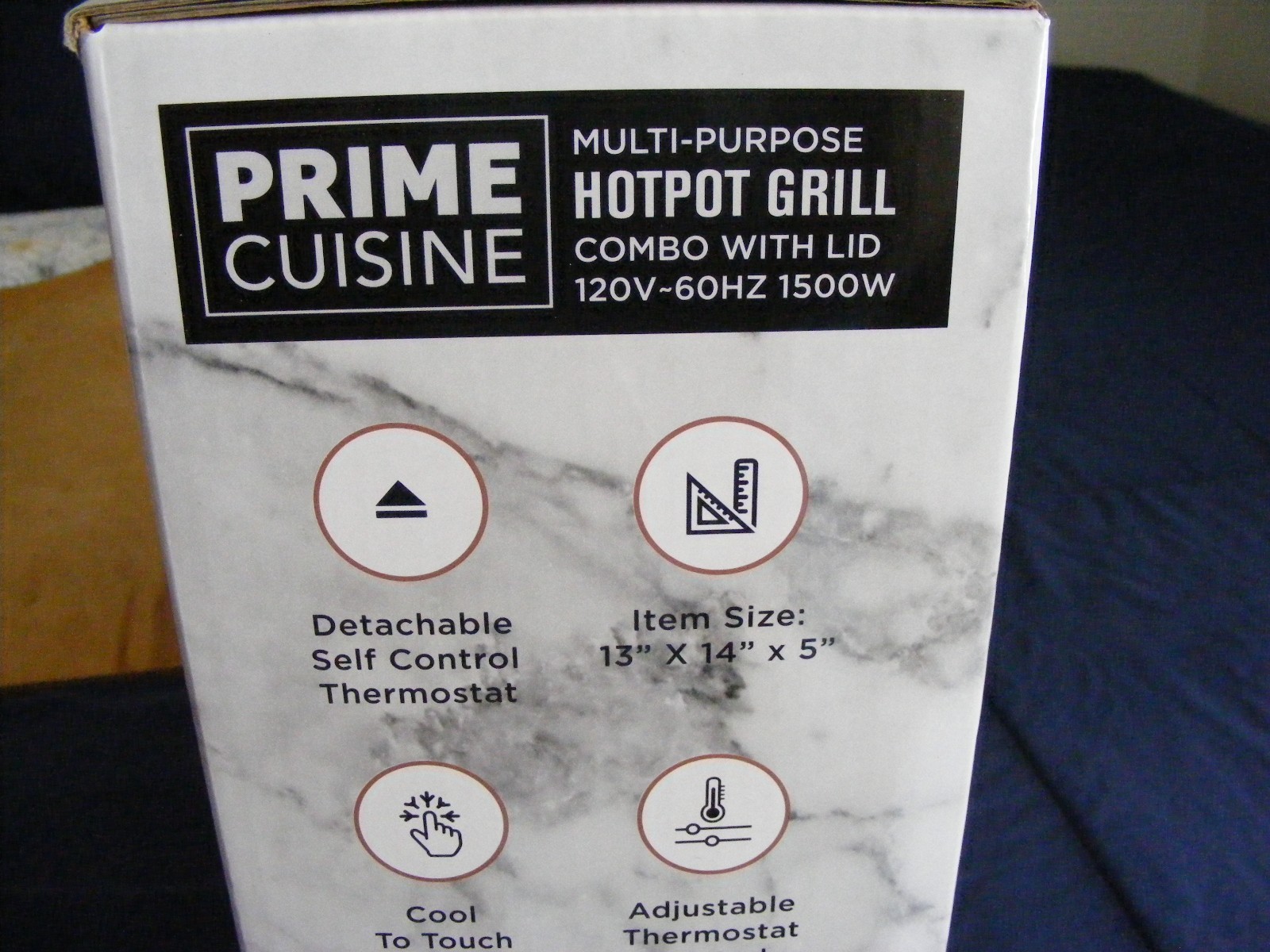 Prime Cuisine HotPot Grill Combo with Lid