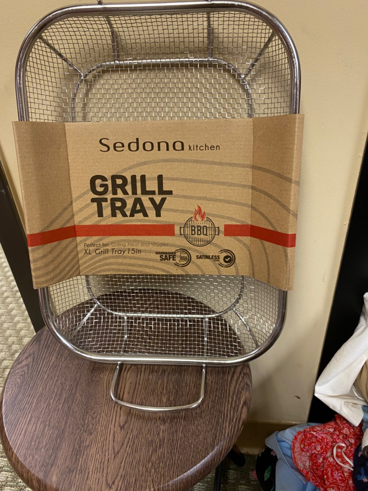 Home NWOT Sedona Kitchen” Grill Tray 15″Stainless Steel