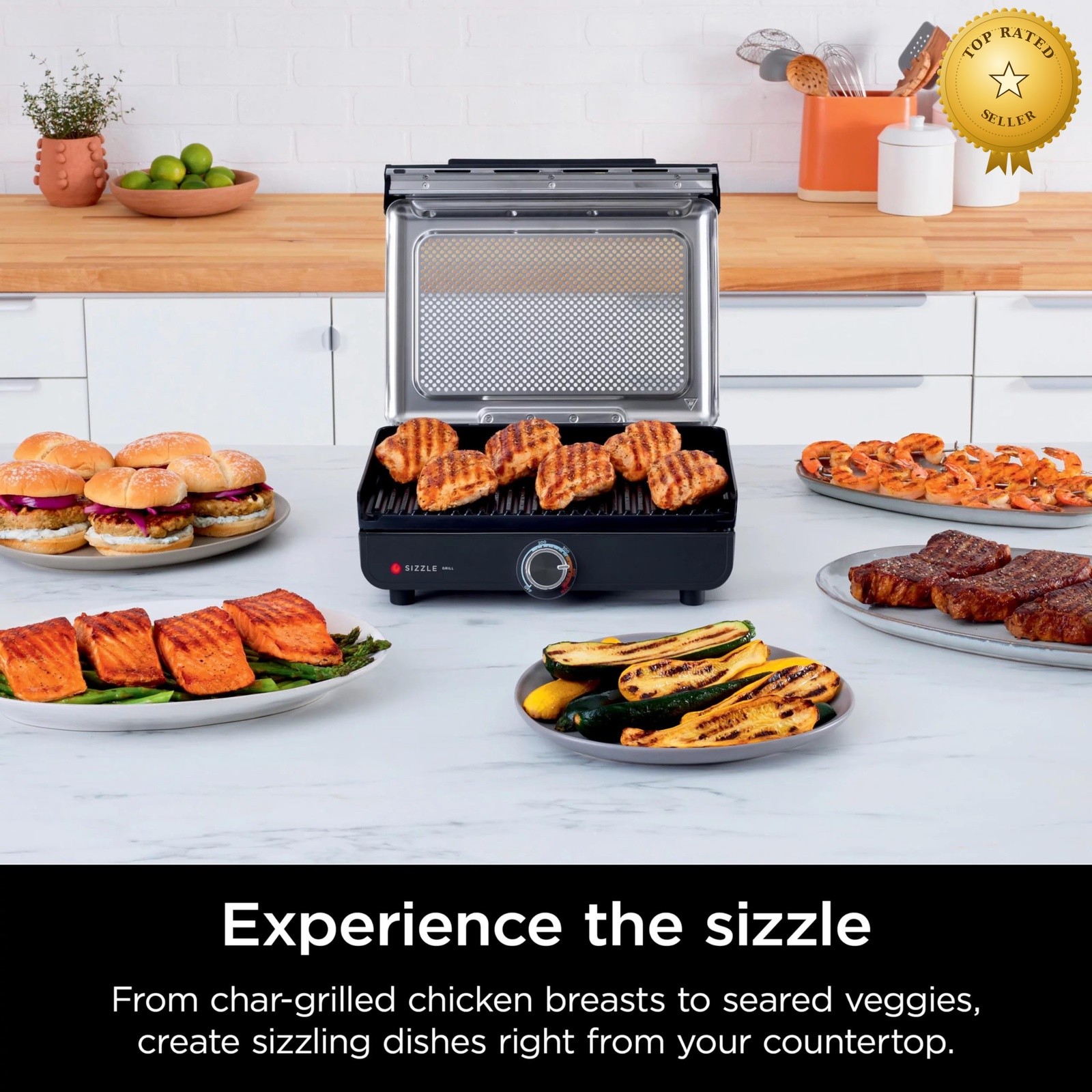 Amazon Renewed Ninja Sizzle Indoor Grill
