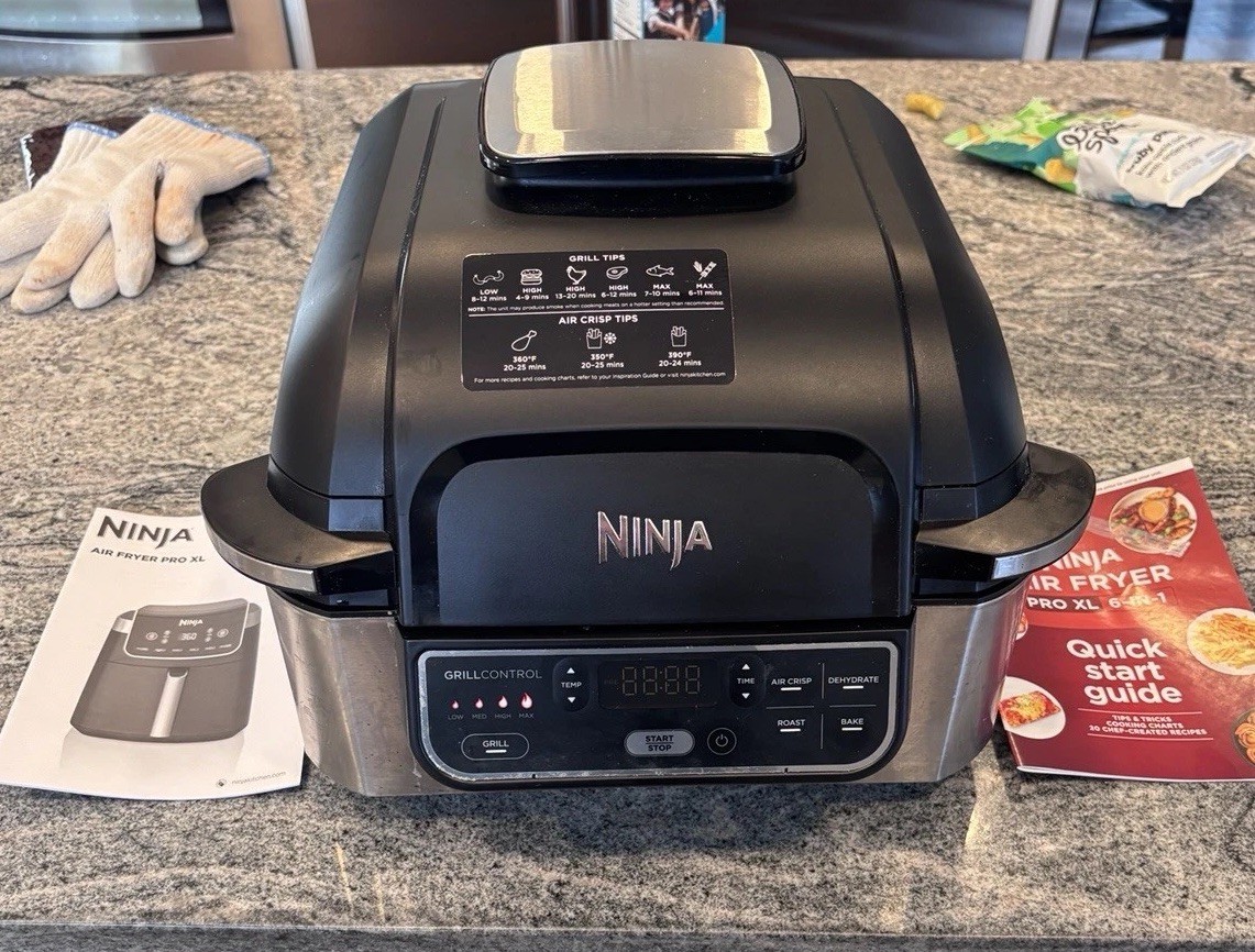 Ninja Foodi AF181 Pro XL 5-in-1 Indoor Grill Air Fry – Great Condition + Box