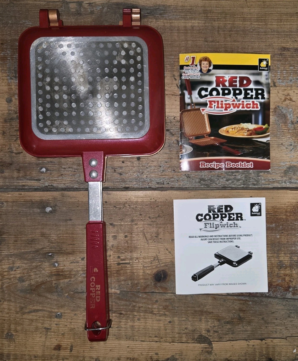 Red Copper Panini & Sandwich Maker – Great Used Condition