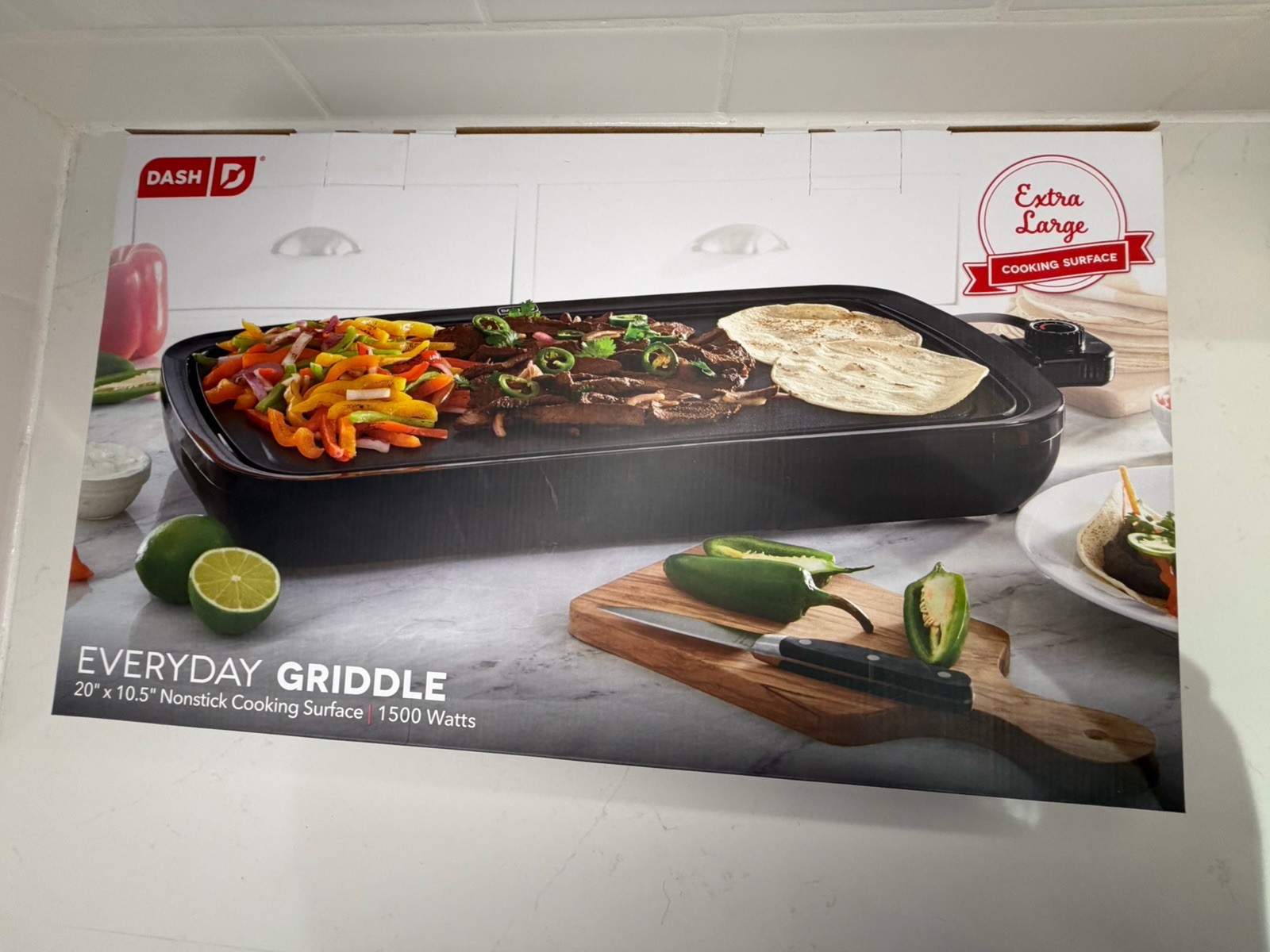Dash Everyday Griddle 20”x10.5” Extra Large Nonstick Electric Griddle NIB