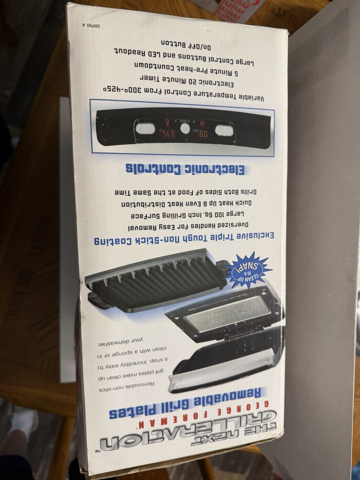 George Foreman GRP99 Next Grilleration Grill New Open Box Never Used GRP99