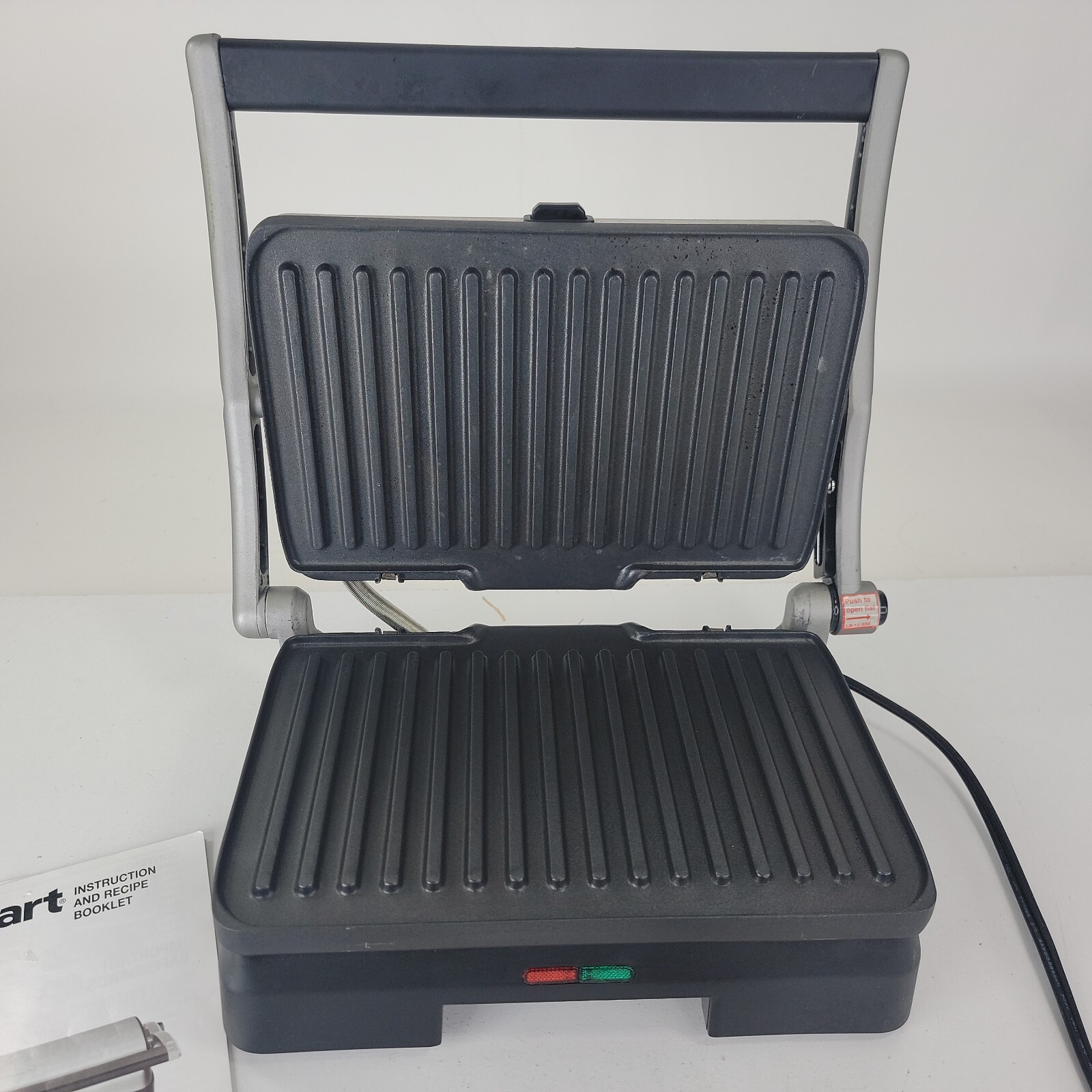 Cuisinart Grill & Panini Press Griddler Series GR-11 w Manual, Floating Hinge