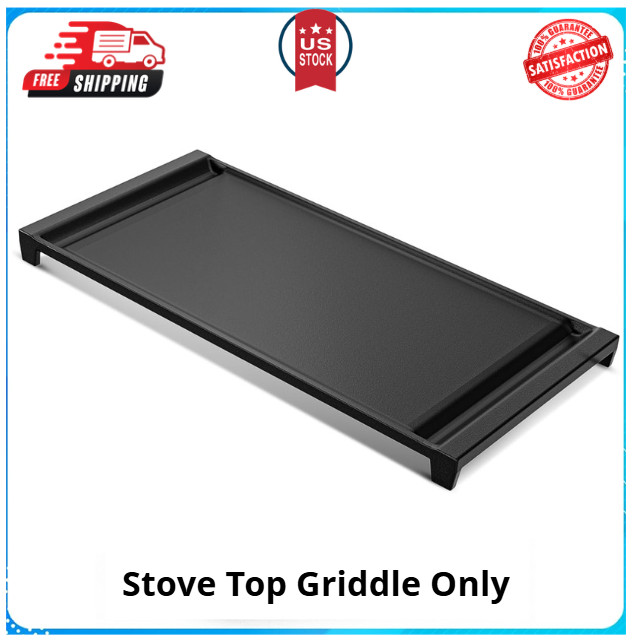 UPGRADED Cast Iron Griddle Replacement for GE Gas Stove, WB31X49806 Heavy-dut…
