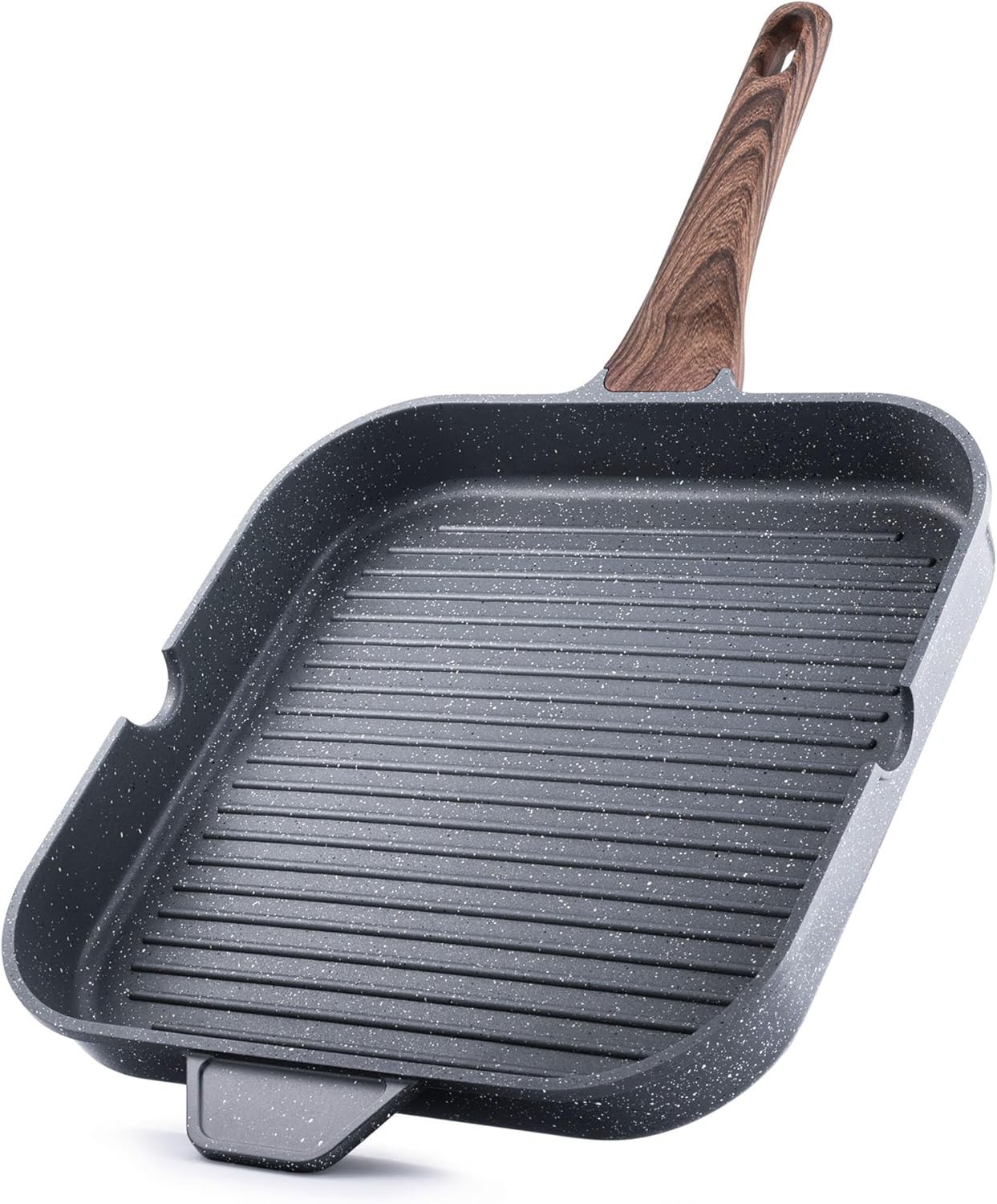 Nonstick Griddle Grill Pan Pro-Grid Reversible Grill & Griddle Pan Two Burner