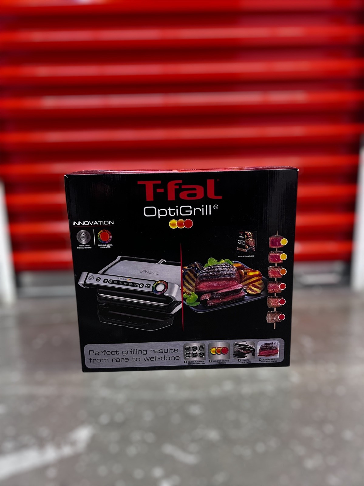 Fal OptiGrill GC702DTL Smart Electric Indoor Grill 6-Programs NIB New