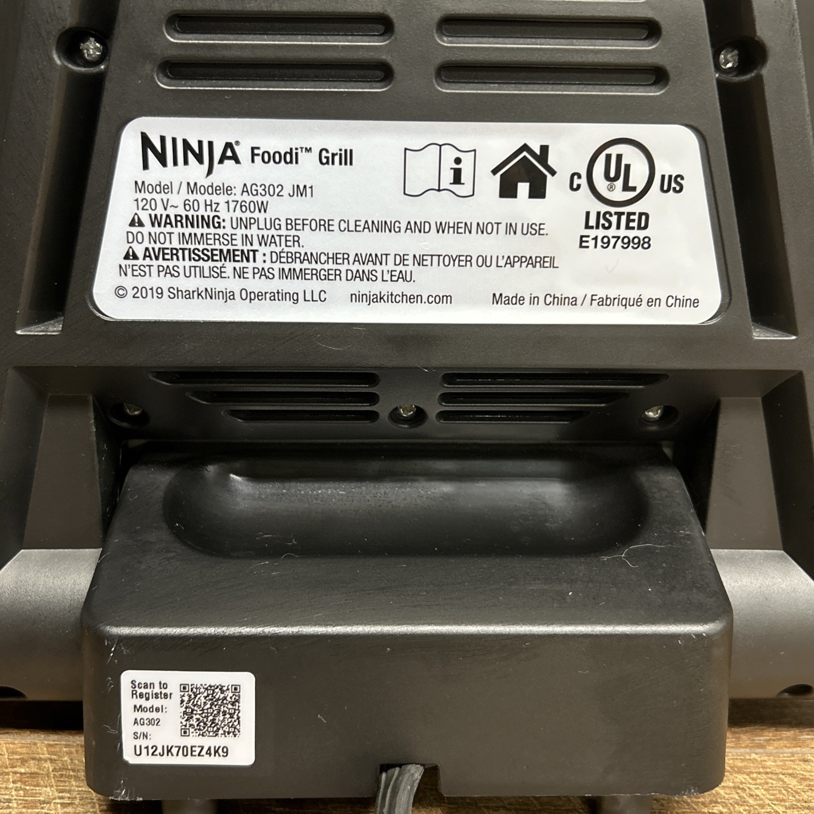 Ninja AG302 Foodi 5-in-1 Indoor Grill with Air Fry, Roast, Bake – Works Great