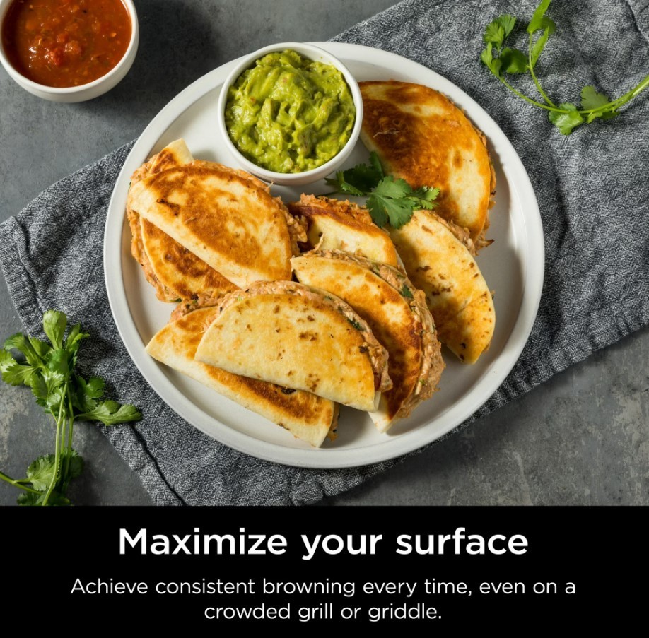 Ninja Sizzle Pro XL 20″ Indoor Griddle & Grill with ProTemp Black