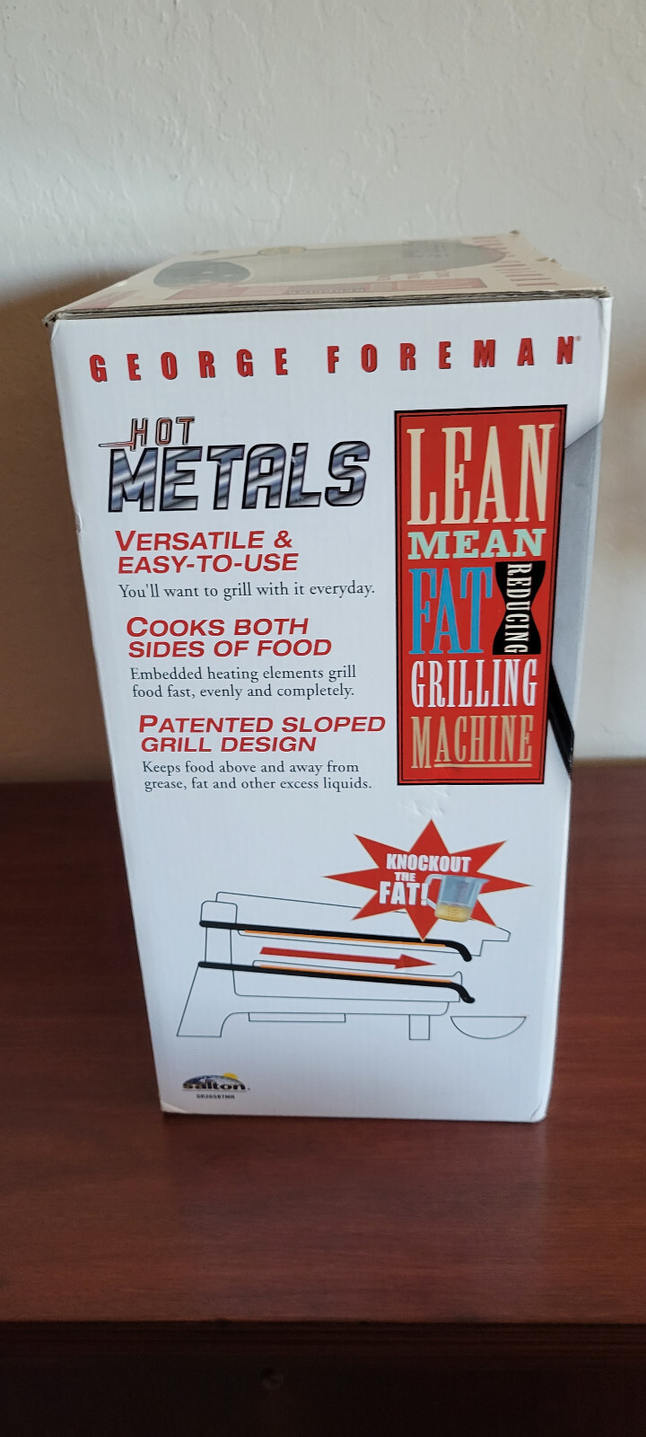 George Foreman GR26SBTMR Hot Metals Lean Mean Grilling Machine